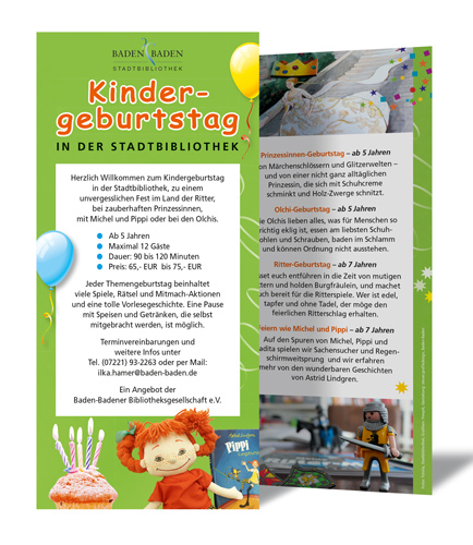 Stadtbibliothek Flyer