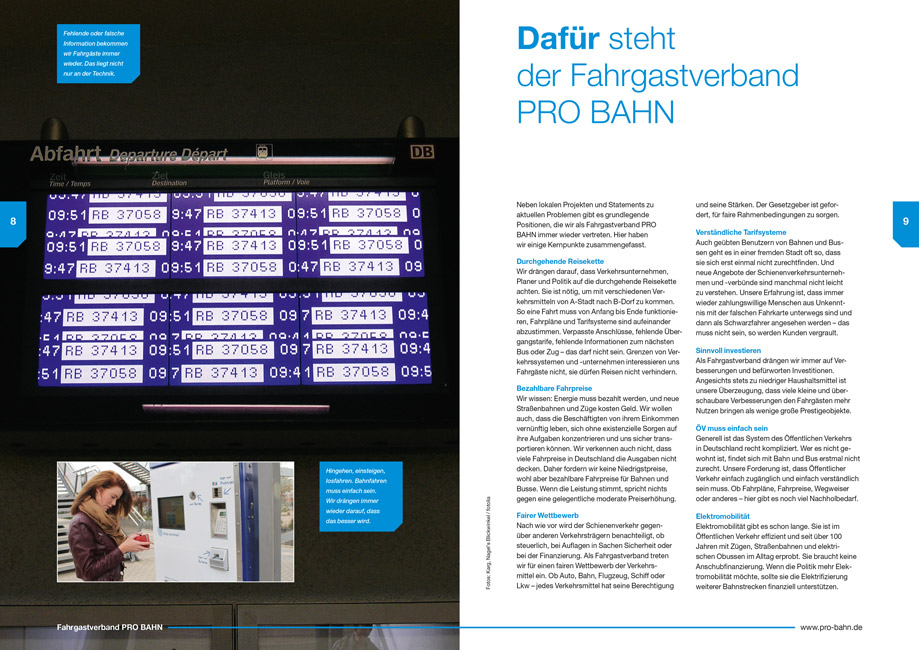 PRO BAHN Imagebroschüre